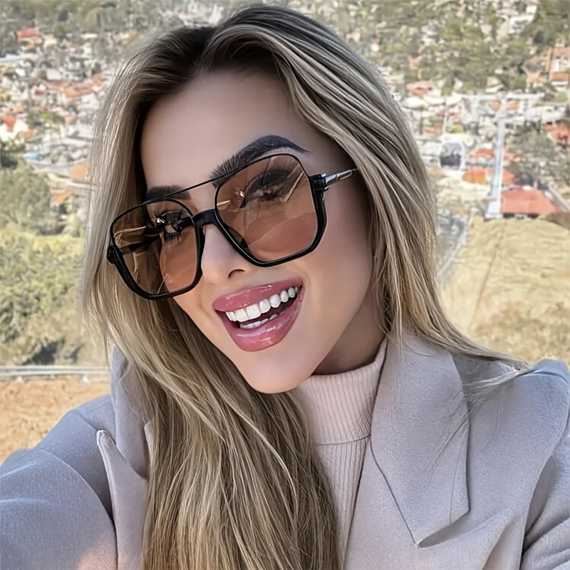 新作ヴィンテージ風オーバーサイズサングラス。男女兼用、スクエ - Men'S Fashion Glasses のレビューと価格