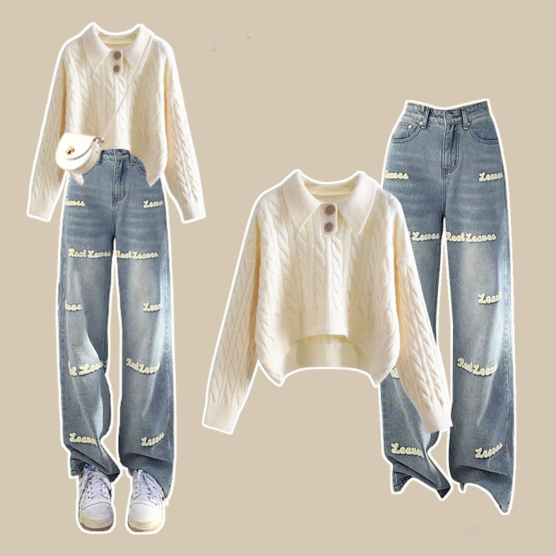 女性用麻柄ニットセーターとパンツセット,セーター,刺embr - Mens Fashion Mullet のレビューと価格